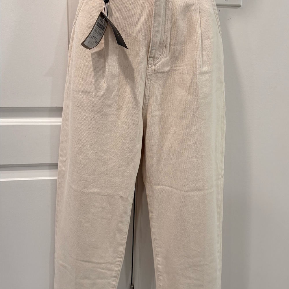 Massimo Dutti Cream Chinos Relaxed Fit